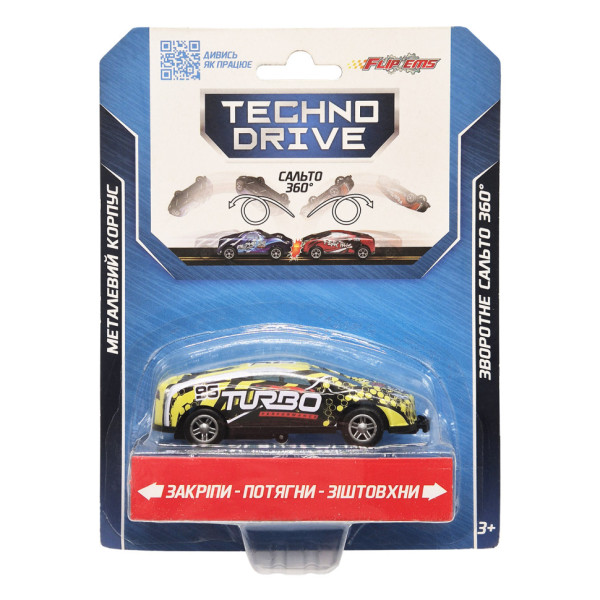 Ігрова машинка Крутий переворот Flipems TechnoDrive 1312-1 переворот на 360°