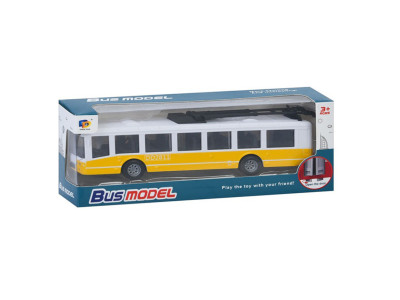 Дитячий інерційний тролейбус DD2813AC(Yellow) відчиняються двері Дитячий інерційний тролейбус DD2813AC(Yellow) відчиняються двері