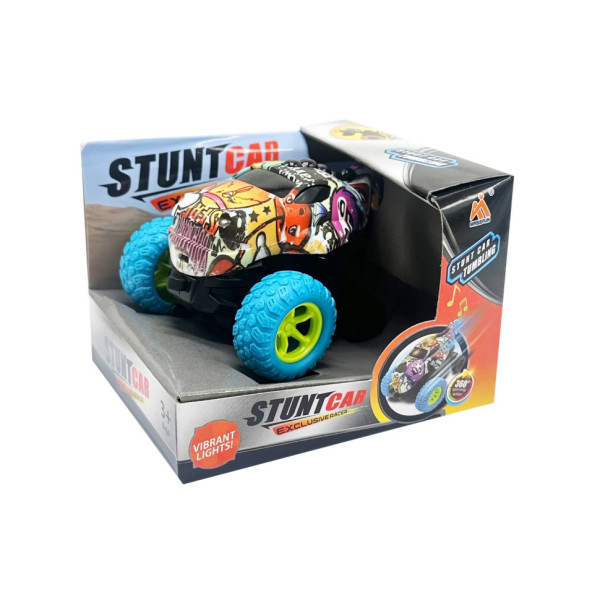 Дитяча трюкова машинка FL-20610C(Blue) інерційна 11 см оберт на 360°