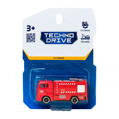 Автомодель дитяча Пожежна машина TechnoDrive 250241CG-1 масштаб 1:64 Автомодель дитяча Пожежна машина TechnoDrive 250241CG-1 масштаб 1:64