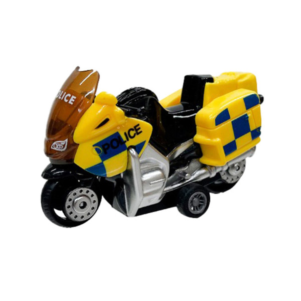 Мотоцикл дитячий "Police" AP7442 масштаб 1:64 з безпечних матеріалів Жовтий Мотоцикл дитячий "Police" AP7442 масштаб 1:64 з безпечних матеріалів Жовтий