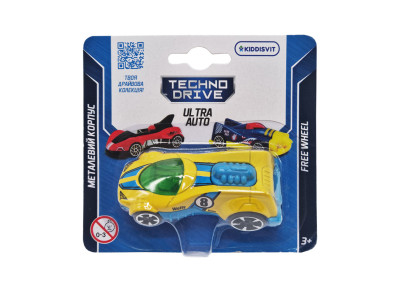 Ігрова міні-машинка Ultra Auto TechnoDrive 250321W-6 металевий корпус