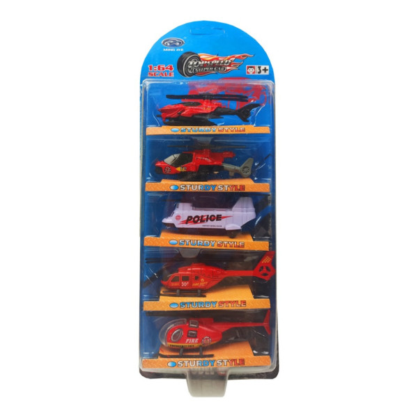 Ігровий набір вертольотів MZ568 металевий Червоний Ігровий набір вертольотів MZ568 металевий Червоний