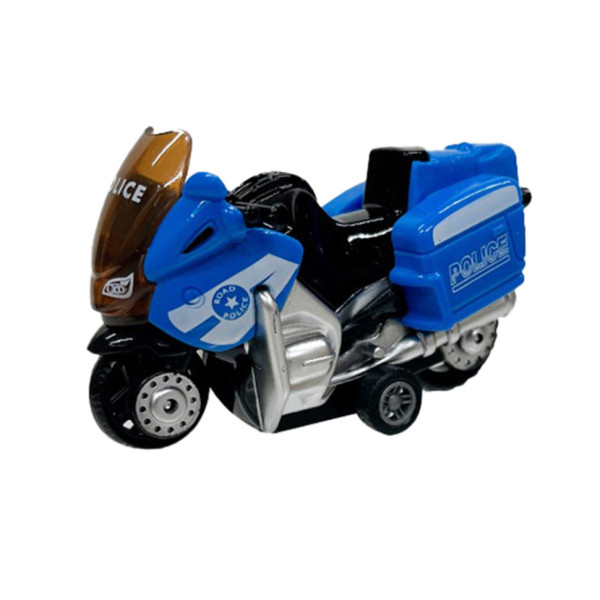 Мотоцикл дитячий "Police" AP7442 масштаб 1:64 з безпечних матеріалів Синій Мотоцикл дитячий "Police" AP7442 масштаб 1:64 з безпечних матеріалів Синій
