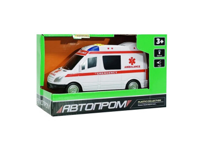 Дитяча автомодель "Швидка допомога" 7994 17х7 см звукові та світлові ефекти