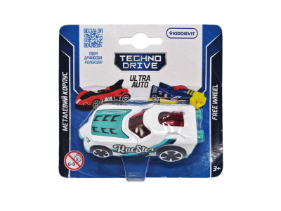 Ігрова міні-машинка Ultra Auto TechnoDrive 250321W-8 металевий корпус Ігрова міні-машинка Ultra Auto TechnoDrive 250321W-8 металевий корпус