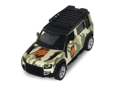 Автомодель серии "Шевроны Героев" Land Rover Defender 110 "3 ОШБр" TechnoDrive 250363M2 масштаб 1:39