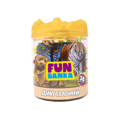 Ігровий набір фігурок Дикі Тварини FUN BANKA 320385-UA міні 38 предметів