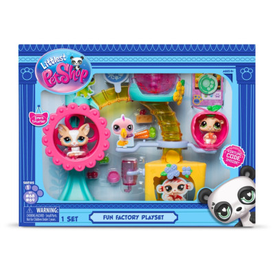 Ігровий набір "Фабрика Розваг" Littlest Pet Shop 00519 аксесуари та 2 фігурки фабрика