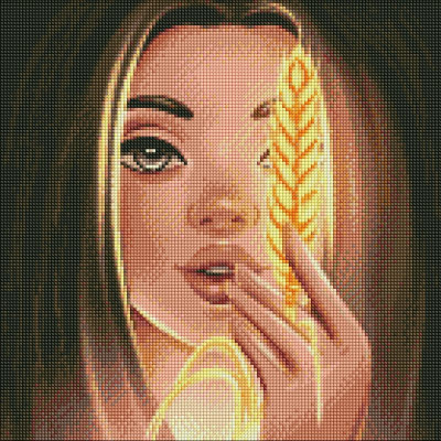 Алмазна мозаїка "Пшениця" ©krizhanskaya Ідейка AMO7376 40х40 см