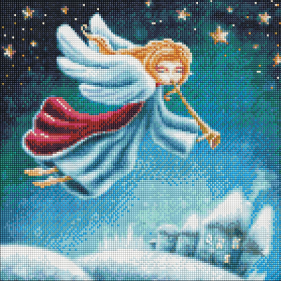 Алмазна мозаїка "Різдвяний ангел" AMO7573 40х40см