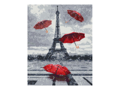 Алмазна мозаїка "Дощовий Париж" Brushme DBS1022 40х50 см