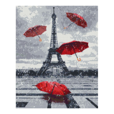 Алмазна мозаїка "Дощовий Париж" Brushme DBS1022 40х50 см