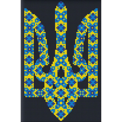 Алмазна мозаїка "Символ України" ©Maria Davydova Ідейка AMC7689 без підрамника 20х30 см