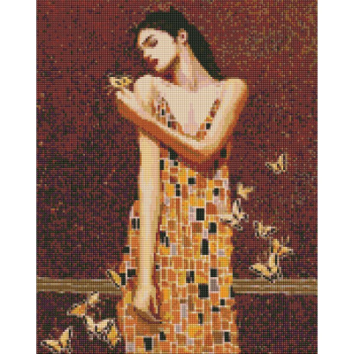 Алмазна мозаїка "В обіймах метеликів" ©tolstukhin artem Ідейка AMO7382 40х50 см