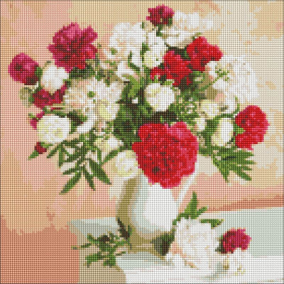 Алмазна мозаїка "Квіти натхнення" ©Ira Volkova Ідейка AMO7114 40х40 см  