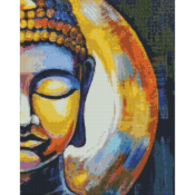 Алмазна мозаїка "Будда" ©kkatyshaa AMO7559 Ідейка 40х50 см