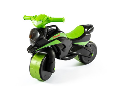 Мотобайк беговел Doloni Toys 0138/590 Чорно-Зелений