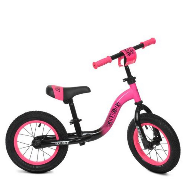 Біговел дитячий Profi Kids ML1201A-4 рожево-чорний 12 дюймів