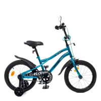 Велосипед дитячий "Urban" PROF1 Y16253S-1 16д, SKD75, бірюзів, ліхтар, зв,дзеркало