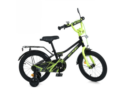 Велосипед дитячий MB 16015-1 колеса 16 дюймів чорно-зелений