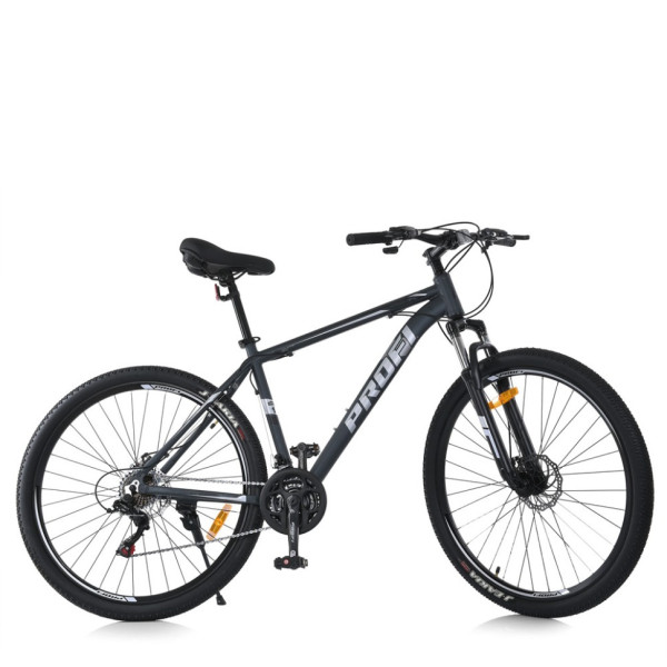 Велосипед MTB2903-5 29 дюймів алюм.рама 19 Shimano 21SP сіро-чорний