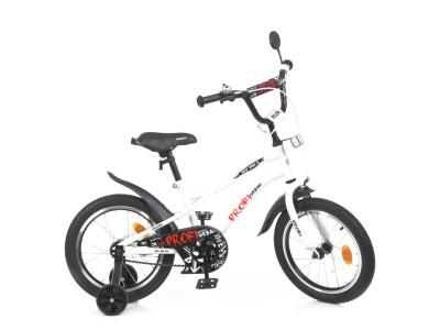 Велосипед дитячий PROF1 Y16251-1 16 дюймів, білий