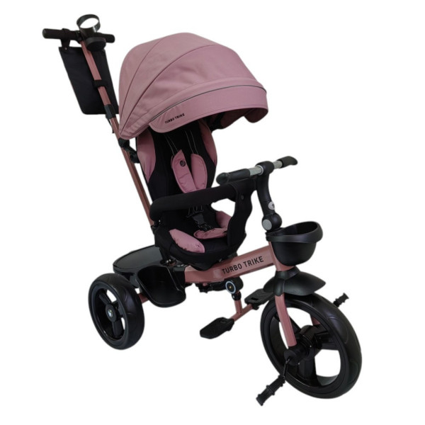 Велосипед дитячий триколісний MT 1001-1 Mauve Pink з батьківською ручкою Велосипед дитячий триколісний MT 1001-1 Mauve Pink з батьківською ручкою