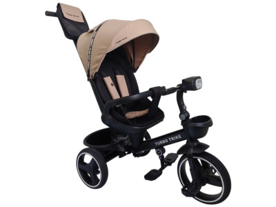 Велосипед дитячий триколісний MT 1002-1 Almond Beige з батьківською ручкою