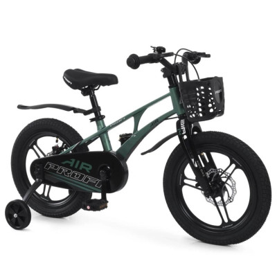 Дитячий двоколісний велосипед Air Pro MB 141059 dark green 14 дюймів Дитячий двоколісний велосипед Air Pro MB 141059 dark green 14 дюймів