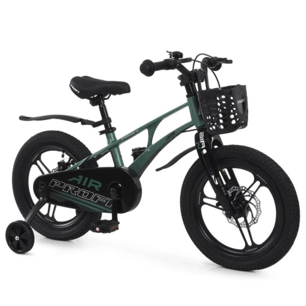 Дитячий двоколісний велосипед Air Pro MB 141059 dark green 14 дюймів Дитячий двоколісний велосипед Air Pro MB 141059 dark green 14 дюймів