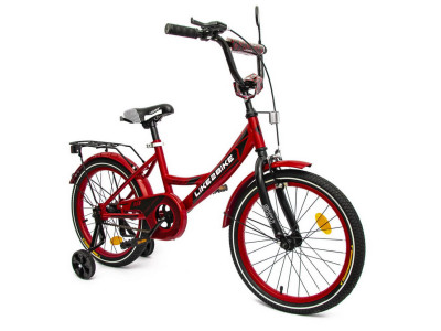 Велосипед дитячий 2-х колісний 18" 211801 (RL7T) Like2bike Sky бордовий рама сталь з дзвінком