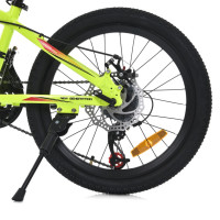 Велосипед підлітковий MTB2001-4 20 дюймів салатовий Велосипед підлітковий MTB2001-4 20 дюймів салатовий