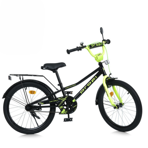 Велосипед дитячий MB 20015-1 колеса 20 дюймів чорно-зелений