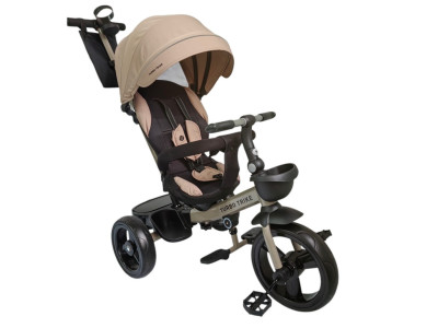 Велосипед дитячий триколісний MT 1001-1 Almond Beige з батьківською ручкою