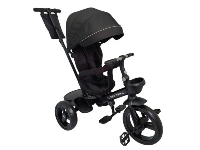 Велосипед дитячий триколісний MT 1001-1 Elegant Black з батьківською ручкою