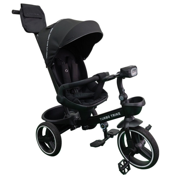 Велосипед дитячий триколісний MT 1002-1 Elegant Black з батьківською ручкою Велосипед дитячий триколісний MT 1002-1 Elegant Black з батьківською ручкою