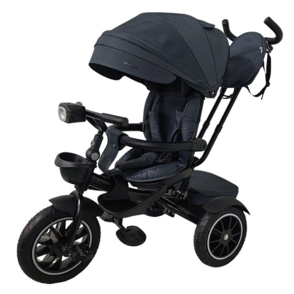 Дитячий триколісний велосипед MODENA ME 1193 Dark Gray з батьківською ручкою