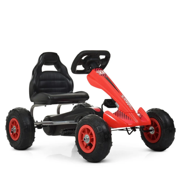 Карт педальний Bambi kart M 4036-3 надувні колеса Червоний Карт педальний Bambi kart M 4036-3 надувні колеса Червоний