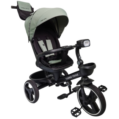 Велосипед дитячий триколісний MT 1002-1 Frost Green з батьківською ручкою Велосипед дитячий триколісний MT 1002-1 Frost Green з батьківською ручкою