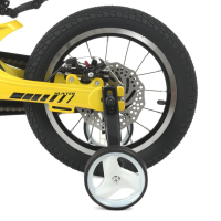 Велосипед дитячий PROF1 LMG14238 14 дюймів, жовтий