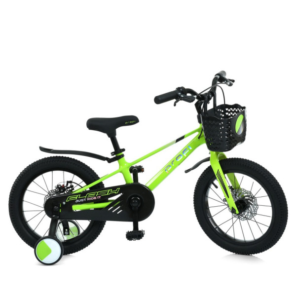 Велосипед дитячий Flash MB 1683 NEON GREEN колеса 16 дюймів Велосипед дитячий Flash MB 1683 NEON GREEN колеса 16 дюймів