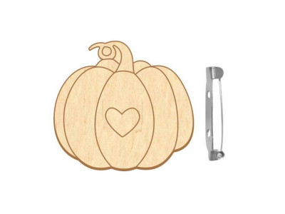 Заготовка брошки для розфарбовування "Романтичний гарбуз" FDZB-100 Заготовка брошки для розфарбовування "Романтичний гарбуз" FDZB-100