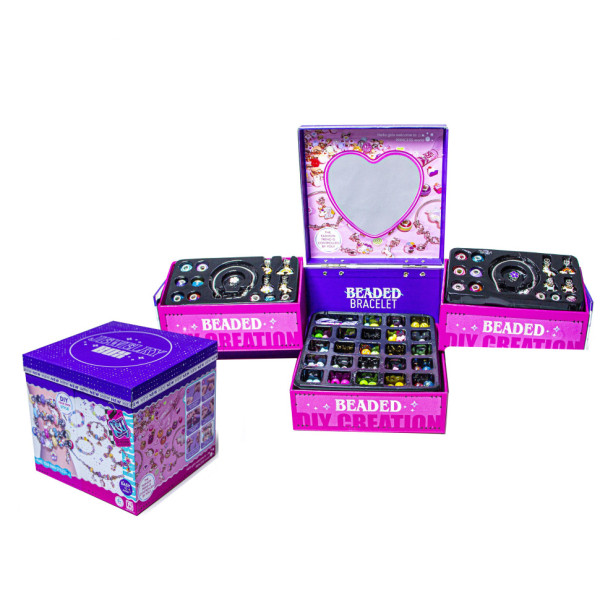 Дитячий набір з прикрасами для створення шарм-браслетів "Jewelry Box" KSY951 Дитячий набір з прикрасами для створення шарм-браслетів "Jewelry Box" KSY951