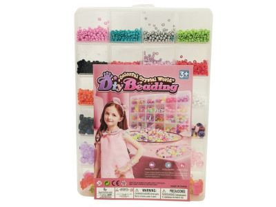 Дитячий набір бісеру для створення прикрас 610-34 ножиці волосінь у комплекті