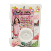 Дитячий набір бісеру для створення прикрас 610-34 ножиці волосінь у комплекті Дитячий набір бісеру для створення прикрас 610-34 ножиці волосінь у комплекті