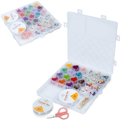 Набір бісеру для виготовлення креативних аксесуарів A103-15E нитки намистини
