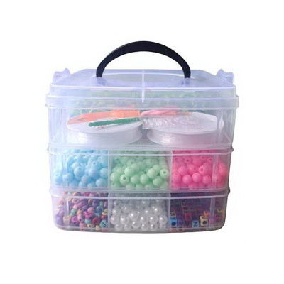 Великий набір бісеру 330-146 триповерховий бокс бісер намистини