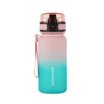 Пляшка для води UZSPACE 3034(Pink-Blue) 350 мл рожево-блакитна