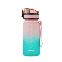 Пляшка для води UZSPACE 3034(Pink-Blue) 350 мл рожево-блакитна